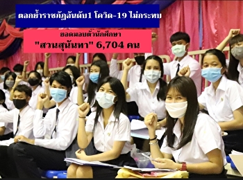 ตอกย้ำราชภัฏอันดับ1 โควิด-19 ไม่กระทบ
ยอดมอบตัวนักศึกษา “สวนสุนันทา” 6,704 คน
ใกล้เคียงปีที่แล้ว